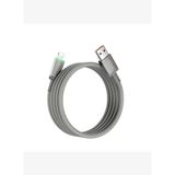 Wi-C081 Maglink Işıklı Magnetik USB-A to Lightning Hızlı Şarj Kablosu 1M