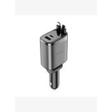 Wi-CC034 Type-C + USB-A GaN Teknolojili Dahili Kablolu Araç Şarj Aleti 111W