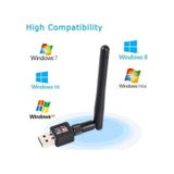 Wi-Fi USB Adaptör Wireles Alıcı 2.4 Ghz 300Mbps Laptop Pc Bilgisayar