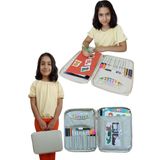 Wi-Fro Resim Çantası Kalemlikli Defter Boya Malzemeleri Aktivite Çantası Unisex Çok Amaçlı Çanta
