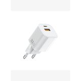 Wi-G017 Cube Serisi Type-C PD ve USB-A GaN Tech 33W Mini Şarj Başlığı