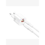 Wi-G018 Cube Gan Type-C to Lightning PD Hızlı Şarj Cihazı ve Kablo Set 33W