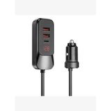 Wi-QC015 Extend Serisi Type-C ve USB-A Hızlı Araç Şarj Cihazı 120W