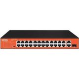 Wi Tek WI-PS526GH 24 Port 10-100 Mbps 1 Port SFP 150W Full PoE Switch