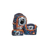 Wia Astronot Erkek Çanta Seti (3lü set) - 1 Adet - 1BW-Beyaz