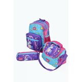 Wıa Sw019 Unicorn - 3' Lü Okul Çantası Seti - Sırt Ve Beslenme Çantası + Kalemlik