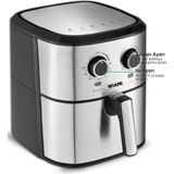Wiami 6.5 Lt Retro Yağsız Hava Fritözü TTAF-500MS 1000 W Gümüş - Siyah Renkli Çıkarılabilir Hazne