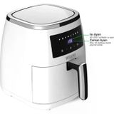 Wiami Airfryer 5 Litre Akıllı Yağsız Sepetli Hava Fritözü