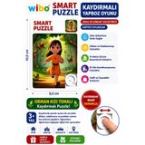 Wibo Kaydırmalı Puzzle Yapboz Oyunu Orman Kızı Temalı Zeka ve Dikkat Geliştirici Eğitici Oyuncak