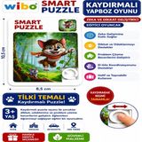 Wibo Kaydırmalı Puzzle Yapboz Oyunu Tilki Temalı Zeka ve Dikkat Geliştirici Eğitici Oyuncak