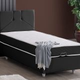 Wick Baza Başlık Ve Letto Yatak Seti, Antrasit, 90X200