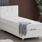 Wick Baza Başlık Ve Letto Yatak Seti, Beyaz, 90X200