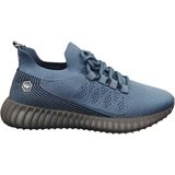 Wickers 2873M Erkek Triko Ortopedik Erkek Sneaker Spor Yürüyüş Ayakkabı - Lacivert