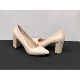 Wickers 9 Cm. Kalın Topuklu Kadın Krem Stiletto Ayakkabı - Ten