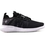 Wickers Erkek Örme Kumaş Günlük Yürüyüş Ayakkabısı Ortopedik Hafif Sneaker 2839 - Siyah