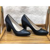 Wickers Kafkaslar 9 Cm. Kalın Topuklu Bayan Stiletto Ayakkabı - Siyah