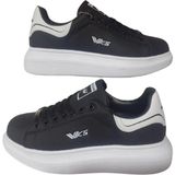 Wickers Unısex Siyah-Beyaz Ortopedik Düz Taban Sneaker Spor Ayakkabı Wckrs-99 - 00 - Siyah