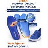 Wicromed Memory Hafızalı Ortopedik Tabanlık Spor Tabanlık Konfor Yürüyüş Bay Bayan - 43 - 44