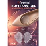 wicromed Silikon Ayak Kaydırmaz Jel MT5009 Ayakkabı Şeffaf Ön Pedi – Kaydırmaz Darbe Emici Jel Tabanlık - Soft Point Jel