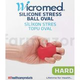 Wicromed Silikon Oval Stres Topu Kirmizi