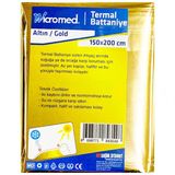 Wicromed Termal Battaniye Altın Renk 150x200 cm