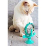 WİderMarkt Zilli Kedi Oyuncağı - Döner Eğlence, Mama Dağıtıcı, Stres Azaltıcı Akıllı Kedi Oyuncağı Vantuzlu
