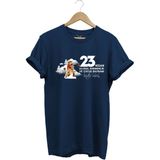 Widi 23 Nisan Çocuk Bayramı Mustafa Kemal Atatürk Baskılı %100 Pamuk Regular Fit Bisiklet Yaka T-Shirt - Lacivert