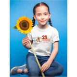 Widi 23 Nisan Çocuk Bayramı Mustafa Kemal Atatürk Tasarım Baskılı Regular Fit %100 Pamuk Çocuk T-Shirt - Beyaz - 11 - 12 Yaş
