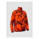 WİDİ Outdoor Avcılık Turuncu Fosforlu Domuz Avcısı Tüylenme Yapmaz Regular Fit Tam Fermuarlı Polar Hırka