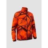 Widi Outdoor Erkek Regular Fit Tam Fermuarlı Polar Hırka Turuncu Fosforlu Avcılık Kullanımına Uygun - 2XL
