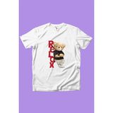 Widi Relax Ayı Tedy Sevimli Cool Ayıcık Baskılı %100 Pamuk Erkek Çocuk Kız Çocuk Beyaz T-Shirt - 9 - 10 Yaş