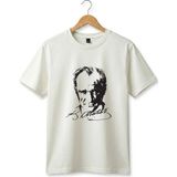 Widi Unisex 23 Nisan Mustafa Kemal Atatürk Baskılı %100 Pamuk Bisiklet Yaka Kısa Kol Çocuk T-Shirt - Lacivert