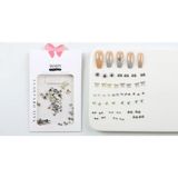 Wien Nail Master 48LI Yıldız ve Kurdele Metal Tırnak Süsleme Charm Nail Art Charm Taşları WN-520 - Renkli