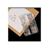 Wien Nail Master Ay Yıldız ve Kelebek Dizayn 6 Grit Metal Tırnak Süsleme Charm Silver Nail Art Charm Taşları WN-531