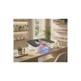 Wien Nail Master Oval U Tipi Telefon Standlı Ergonomik Manikür Sehpası Siyah Manikür Kol Desteği U2B