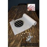 wiesmann 45 Cm X 10 Mt Beyaz Raf Örtüsü Dolap Ve Çekmece Içi Kaymaz Kaydırmaz Yuvarlak Veya Kare Desen Örtü