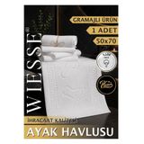 WİESSE AYAK HAVLUSU - 50x70 cm - Yüksek Kalite%100 Pamuk - Otel/Ev