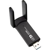 Wifi 6 Adaptörü AX1800 Mbps Kablosuz Ağ Kartı USB Dongle Dual Band Reseptör