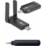 Wifi Alıcı Dual Band USB 3.0 Adaptör Kablosuz Windows 7/8/10/11 - Beyaz
