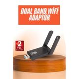 Wifi Alıcı Dual Band Usb 3.0 Adaptör Kablosuz Windows 7/8/10/11 P60848s8006
