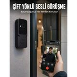 Wifi Bağlantılı Akıllı Kapı Zili Telefon Kontrollü Hd Güvenlik Sistemi