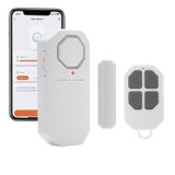 WiFi kablosuz kapı alarmı, uzaktan kumandayla açıldığında akıllı kapı güvenlik sensörü, çocuk güvenliği için pencere kapısı gerçek zamanlı alarm, ev güvenliği, iş, hırsız uyarısı, telefon bildirimi