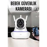 Wifi Kamera Ev Kamerası Gece Görüşlü Kablosuz Bebek Izleme Kamerası Midastech