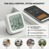 Wifi LCD Ekranlı Sıcaklık ve Nem Sensörü (Tuya - Smartlife Uyumlu) - Çok Renkli
