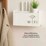 Wifi Saklama Kutusu Duvara Asıla Bilir Pleksi Modem Ve Sigorta Saklama Kutusu