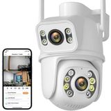 Wifi Smart Kamera Çift Lens Wifi Ip Camera 360 Derece V380 Uygulama