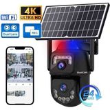 Wifi Solar Kamera Pulnix Plx -4014 Aov Teknolojisi 7/24 Kayıt V 380 App - Siyah