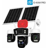 Wifi Solar Ptz Kamera 3 Lens 9mp 10X Sirenli Çakarlı 4g Sim Kartlı 4075