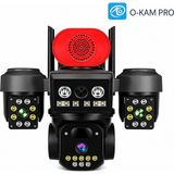Wifi Solar Ptz Kamera 3 Lens 9mp Sirenli 4g Sim Kartlı O-Kam 8090