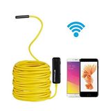 WiFi Yılan Kamera 10 MT Sarı SERT Tel 1200 Piksel 2MP Endoskop